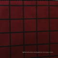 Plaid Print Suede Fabric for Garment